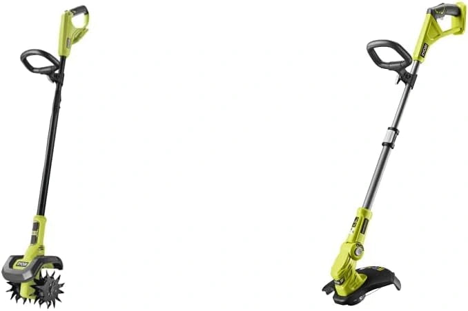 RYOBI - Cultivateur sans Fil 18V One+ avec 4 Fraises et Coupe-Bordure Intégré