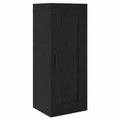 Armoire Murale en Bois d'Ingénierie Chêne Noir avec Rangement