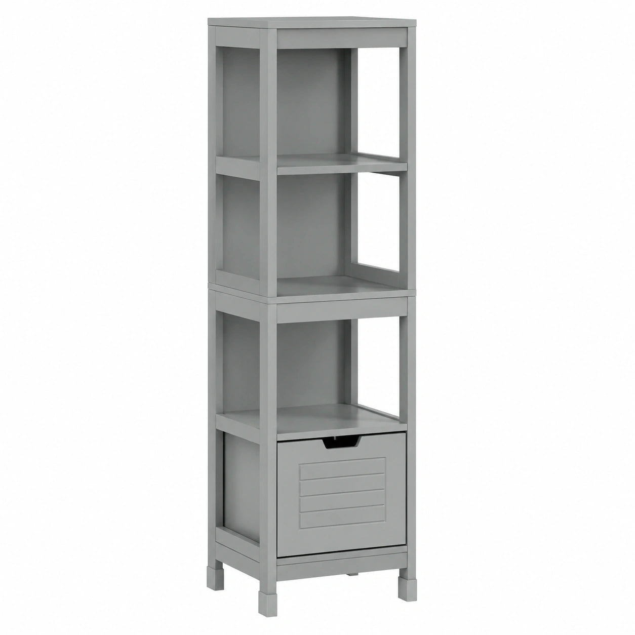 Armoire de Rangement Salle de Bain avec Étagères et Tiroirs