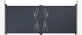 Portail battant en aluminium VELETA 3,5m x 1,4m gris