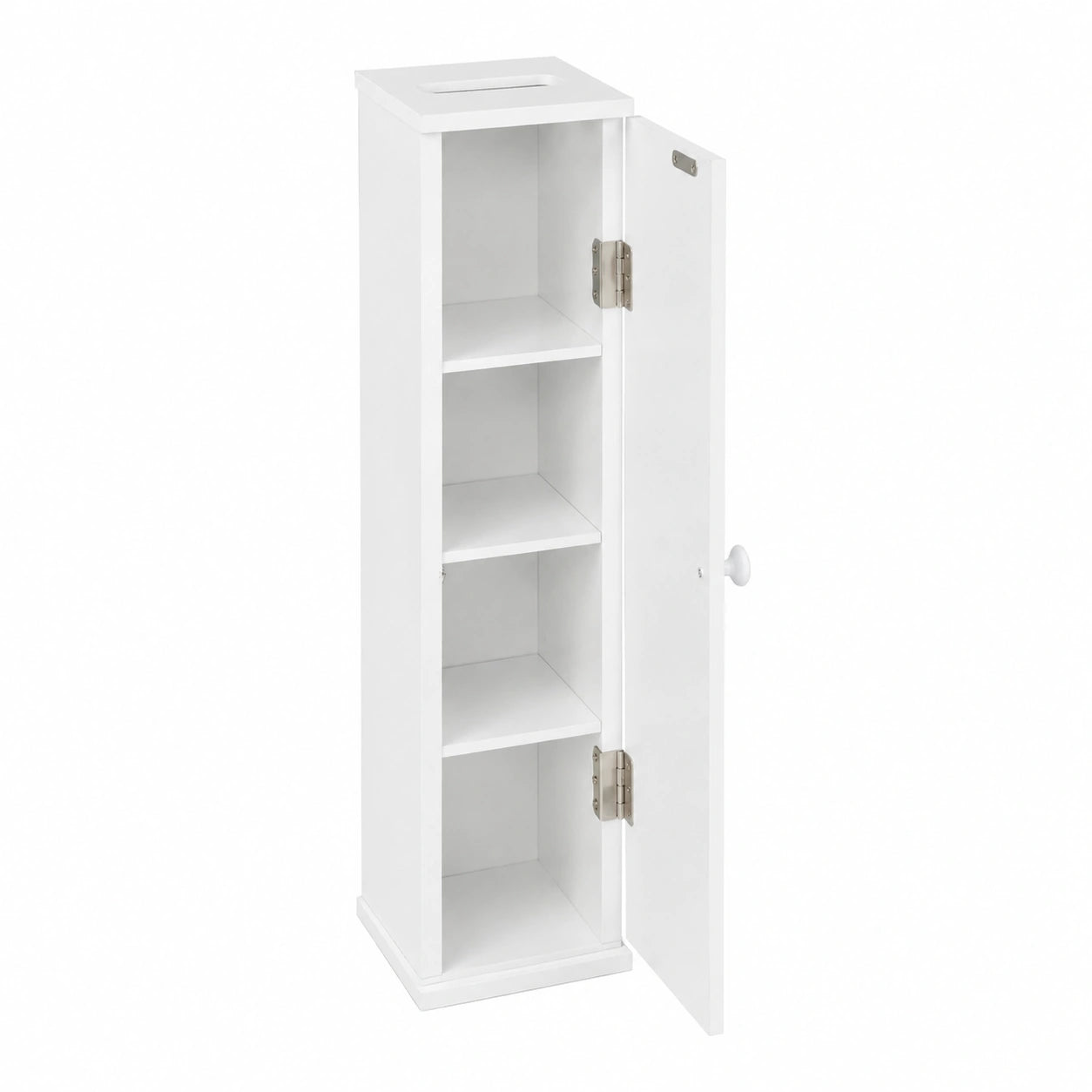 Armoire de rangement étroite pour salle de bains avec 5 compartiments