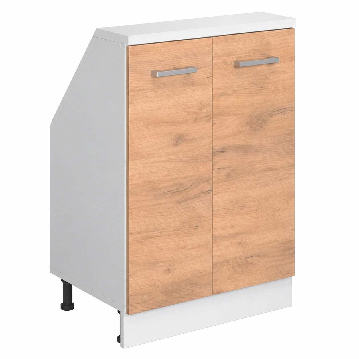 Armoire de rangement sous pente avec portes pour espace mansardé
