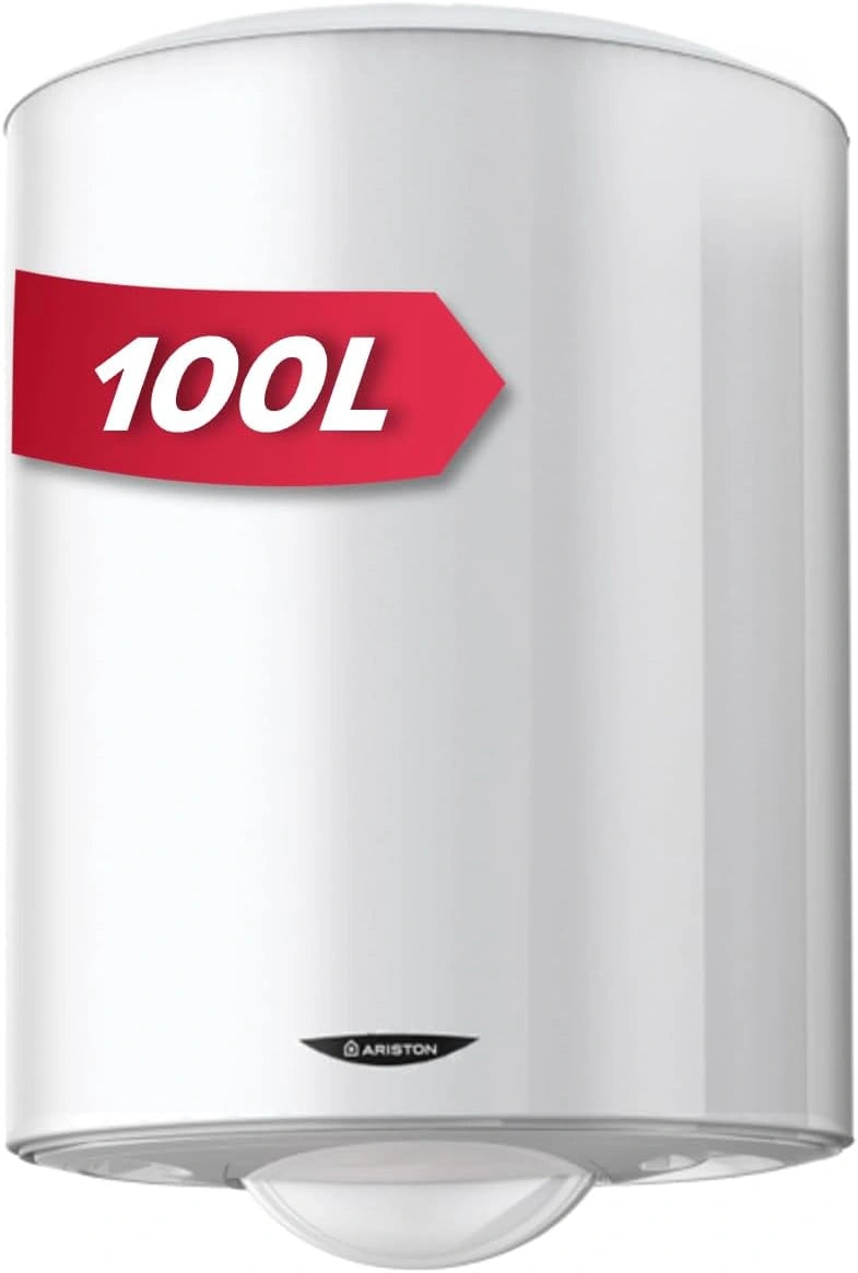 Chauffe-eau électrique Vertical Ariston INITIO 100 L - Installation Murale Intérieure - Résistance Blindée - Certifié NF