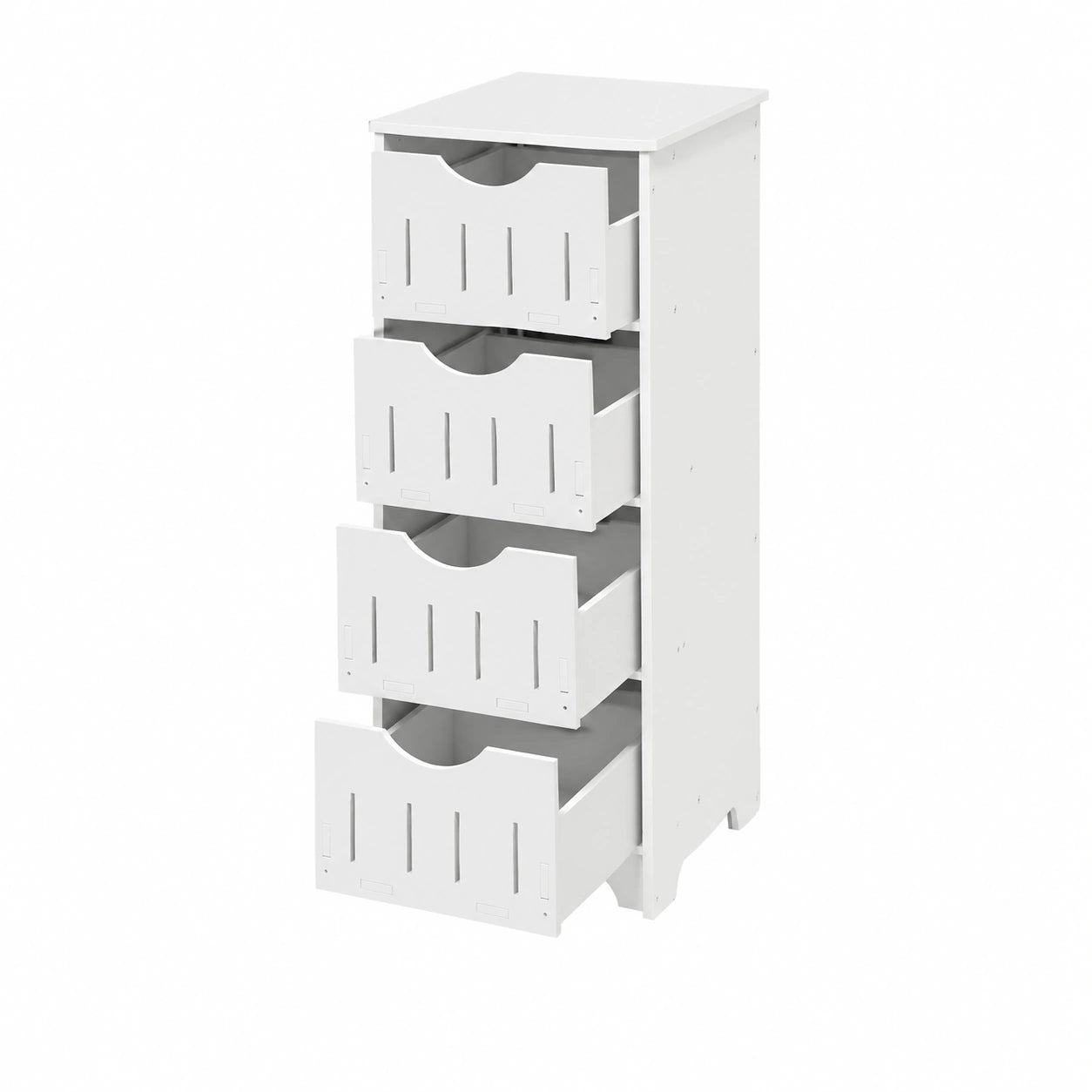 Armoire de Rangement Moderne en Bois avec 4 Tiroirs pour Intérieur