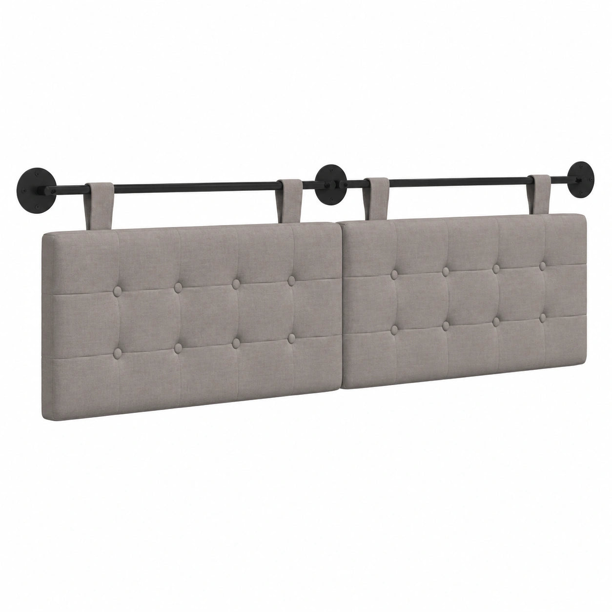 Tête de lit murale en tissu moderne et personnalisable