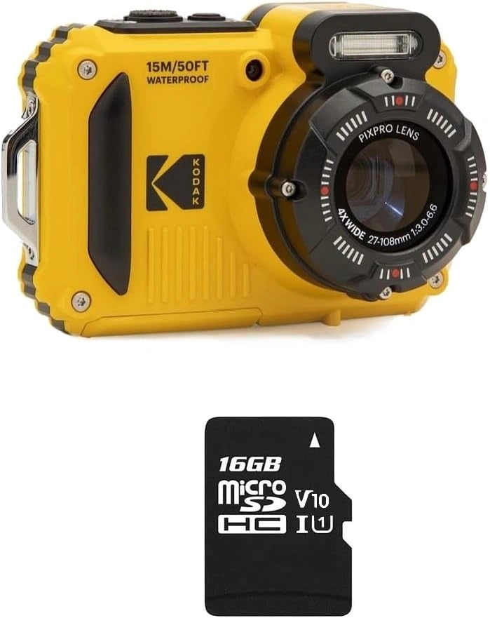 Appareil Photo Numérique étanche KODAK WPZ2, 16MP, Vidéo HD, Anti-Choc, écran 2,7", Carte SD Incluse