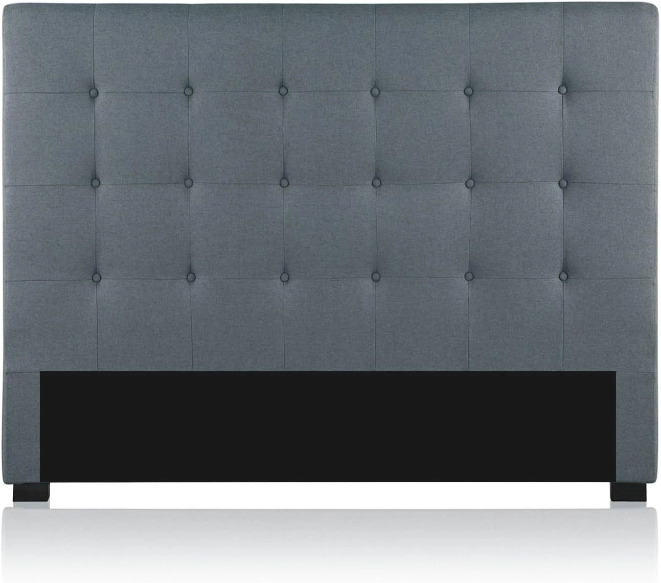 Tête de lit capitonnée en tissu premium 160 cm gris - Intense Deco