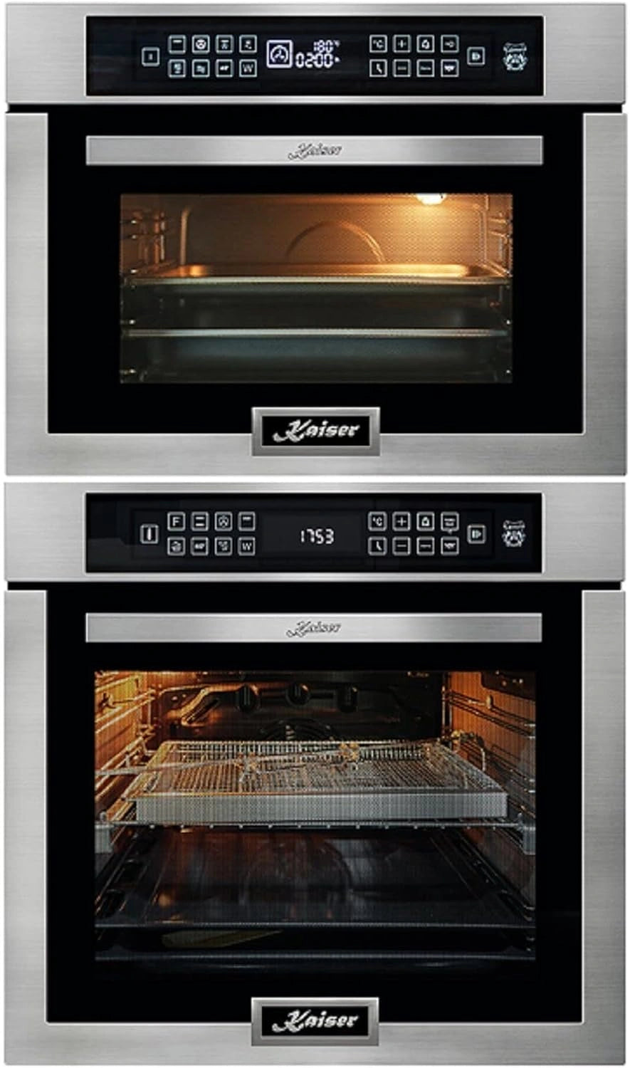 Ensemble Four Encastrable Inox 86L et Micro-ondes Compact 45cm KAISER