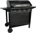 Grill à Gaz 4 Br?leurs avec Thermomètre - Happy Garden RENO 14kW