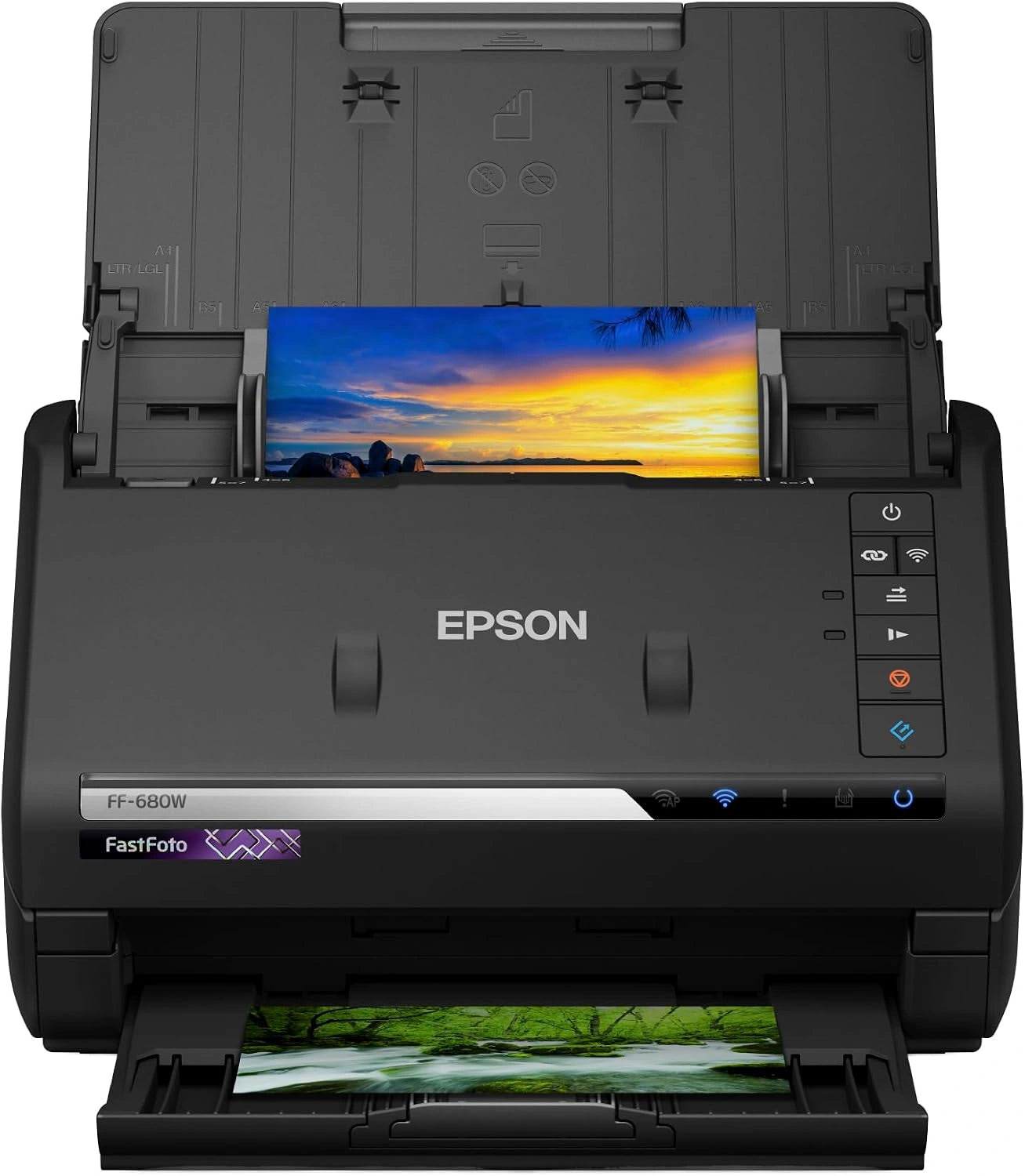Scanner Epson FastFoto FF-680W - Numérisation Rapide, Restauration des Couleurs, Connectivité WiFi