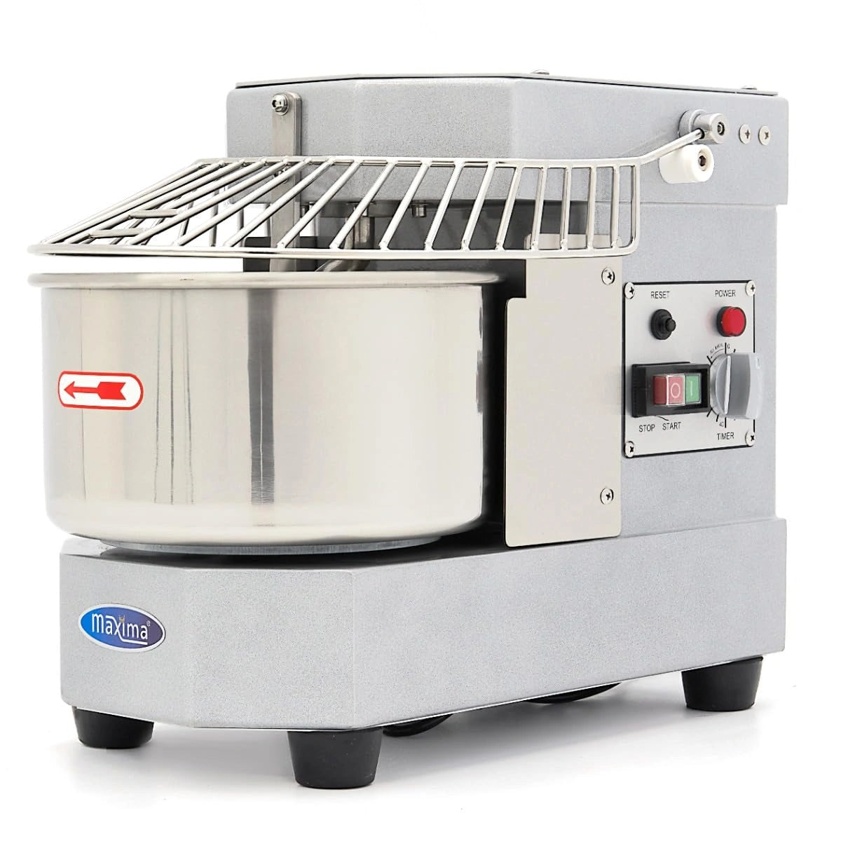 Mélangeur à Pate Maxima 8L - Capacité 4,5 kg - Couleur Argent