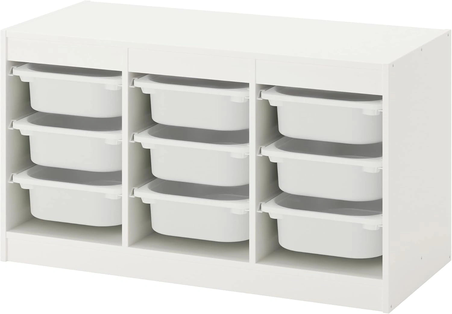 Ikea TROFAST - Meuble de rangement avec bacs, 99x44x56 cm, blanc