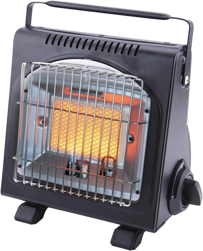Chauffage à Gaz Portable 1700W avec Sécurité Thermocouple et Allumage Piézo