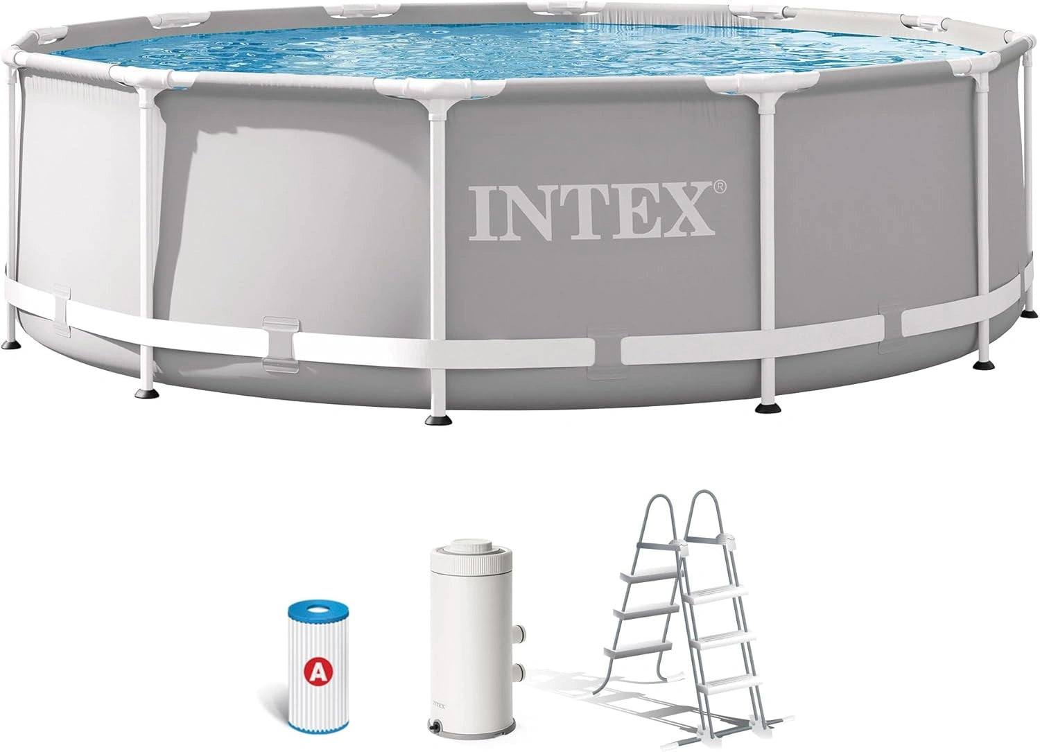 Piscine Tubulaire Ronde Prism Frame Intex ? 3,66 m x 0,99 m