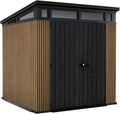 Keter Cabane de Jardin 7x7 en Résine, Aspect Bois, 4,7 m2, 214x218x226 cm