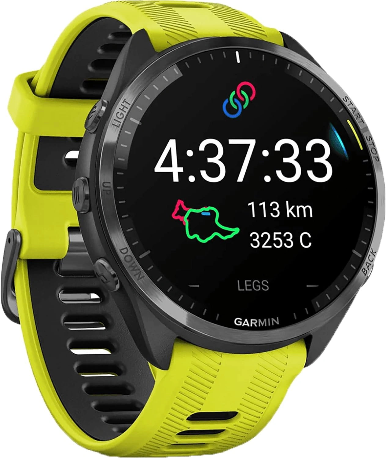 Garmin Forerunner 965 Montre GPS Multisport Unisexe Noir/Jaune