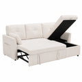 Canapé d'angle convertible avec rangement dissimulé