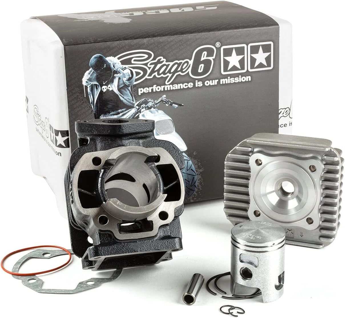 Kit Cylindre 50 cc Fonte Stage6 pour Aprilia et Yamaha
