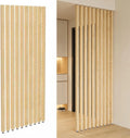 Paravent Intérieur Moderne en Bois, Cloison Amovible pour Salon et Studio, Lot de 10