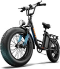 Vélo électrique 20" Fat Bike, Batterie Amovible 48V 15.6Ah, écran LCD, 7 Vitesses, Autonomie 110 km, Suspension Avant