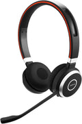 Casque Stéréo Sans Fil Jabra Evolve 65 – Optimisé pour Communications Unifiées – Batterie Longue Durée – Adaptateur USB Bluetooth – Noir