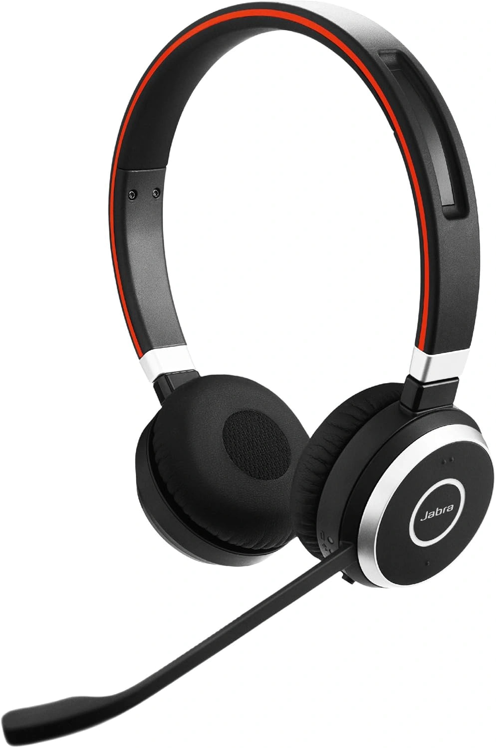 Casque Stéréo Sans Fil Jabra Evolve 65 – Optimisé pour Communications Unifiées – Batterie Longue Durée – Adaptateur USB Bluetooth – Noir