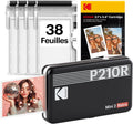 Imprimante photo portable KODAK Mini 2 Retro avec 38 feuilles, technologie 4PASS, noir