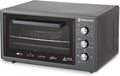 Four électrique 48L auto-nettoyant avec lumière intérieure et minuteur, émaillé noir, double vitrage résistant à la chaleur, cuisson jusqu'à 320°C, avec 2 plaques et 1 grille