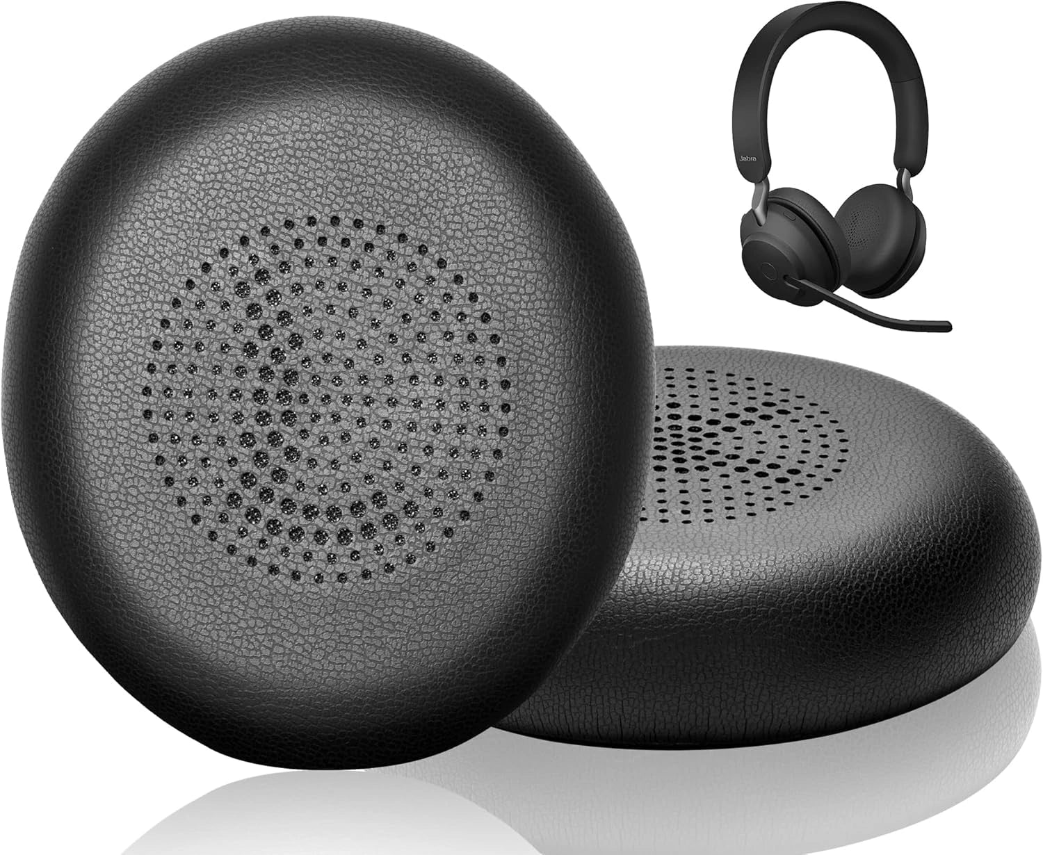 Link Dream Coussinets en Mousse pour Jabra Evolve2, Elite 45h - Confort Suprême Noir