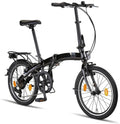 Vélo Pliable Adulte en Aluminium 27cm avec Roues et 6 Vitesses Shimano